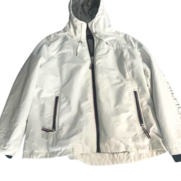 🤍💎💎Tommy Hilfiger Women's White Utility Jacket unisex - Picture 11 of 13